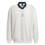 Adidas Originals Ss24 Rolling Links Series Moodne Logo Spordi Ameerika Pikkade Varrukate Dressipluus Meeste dressipluus Roosa Valge IW6659 XS