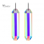 2 tk P&auml;ikesep&uuml;&uuml;dja ​​ripatsid rippuvad ehted koos kaelapaelaga, mida on lihtne riputada suured p&auml;ikesep&uuml;&uuml;djad kristallprismad 2pcs