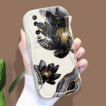 Armas koomiksimustriga kreemjas tekstuuriga korpus Lainelise servaga pehme silikoonkaanega telefoni&uuml;mbris Huawei Honor Infinix Tecno iPhone'i jaoks Honor 90 5G valge