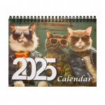 Lauakalender Kuuplaneerija Selge pilt Erksav&auml;rviline 2025. aasta stiilne kasside kalender igap&auml;evaseks kasutamiseks