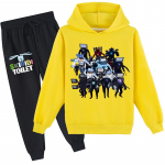 Lastele 3D kapuutsiga komplekt Skibidi tualett-puloveriga spordidress Speakerman Laste kampsun+p&uuml;ksid 170