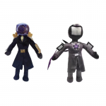 2-&uuml;hes kellamees ja TV King Skibidi WC Speakerman pl&uuml;&uuml;sm&auml;nguasjad Skibidi tualett puuvillane pl&uuml;&uuml;sm&auml;nguasi