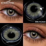 EYESHARE 1pair Colored Contact Lenses for Eyes Big Eyes Lenses Beautiful Pupils Gray/Blue/Brown Eye Makeups Yearly Cosmetics
