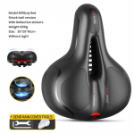 &Otilde;&otilde;nes hingav jalgratta sadul meeste naiste MTB maanteeratta sadul, amortisaator, mugav suure tagumikuga jalgrattaistme ohutushoiatus valge