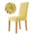1/2/4/6TK Sametist tooli kate Superpehme elastne s&ouml;&ouml;gitooli kate istmekatted k&ouml;&ouml;gi jaoks s&ouml;&ouml;gitoa pulmapidu avaleht 1-Pcs beige