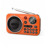 F21 v&auml;listingimustes kaasaskantav multifunktsionaalne Walkman FM-raadio Bluetooth-k&otilde;lar MP3-muusikam&auml;ngija toetab salvestusk&otilde;rvaklappe