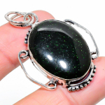 Green Labradorite Handmade 925 Sterling Silver Jewelry Pendant 1.77 q7v26