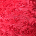 Lai 130 cm k&otilde;rgklassi pulmakleidi tikandiga kangas aksessuaari materjal 3D roosiga ujuv tikandikangas 90cm length punane