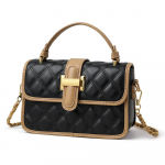 Moodne Nahast &Uuml;he K&auml;epidemega K&auml;ekott Luksusbr&auml;ndi &Otilde;lakotid Naiste Crossbody Kott Naiste Messengeri Kott must