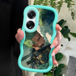 V&auml;rvitud muster Big Wave Edge pehme silikoon materjal Macaron telefoni &uuml;mbris p&otilde;rutuskindel kaitsev kummist &uuml;mbris OPPO Reno Realme jaoks OPPO A20 sinine