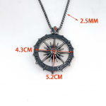 Titaanisulamist Hip-Hop Kompass Kaelakee Mood Hip-Hop Kaelakee Meeste ja Naiste Dressipluusi Kett Roostevabast Terasest Statement Aksessuaarid