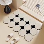 Pehme libisemiskindel poolringikujuline diatomiitmuda vannimatt - Kiiresti kuivav, imav p&otilde;randamatt vannituppa ja tualetti 80*120 cm Thick Anti-slip