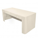 Sobiv laudlina, pol&uuml;ester lahtine tagak&uuml;lg, &uuml;hev&auml;rviline pestav laudlina koosolekupeoks, pulmapidude s&uuml;nnip&auml;evaks 6ft valge