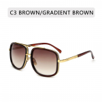 Uus Mood Suure Raamiga P&auml;ikeseprillid Meestele Ruudukujulised Metallist P&auml;ikeseprillid Naistele Retro P&auml;ikeseprillid Vintage K&otilde;rge Kvaliteediga Gafas Oculos De Sol other