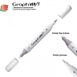 Marqueur &agrave; alcool Graph'It Brush Marker de Graph'IT - Nuancier Graph'it:9103 - Cool Grey