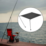Camping Chair Shade ,Shelter ,Easy to Install ,Sturdy Folding Portable for Fishing balck