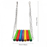 Linnu M&auml;nguasjade Komplekt Kiik N&auml;rimis M&auml;nguasjad V&auml;ike Papagoi Rippuv V&otilde;rkkiik Papagoi Puuri Kellaga &Otilde;rs M&auml;nguasjad Redeliga Lemmikloomatarbed 1 tk