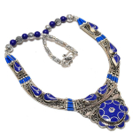 Lapis Lazuli Handmade Jewelry Necklace 18 d3l63