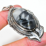Ocean Fume Agate Handmade 925 Sterling Silver Gift Pendant 2.80 t9i22