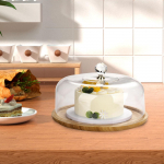 Bambusest koogihoidja kupliga serveerimiseks ja leibade, k&uuml;psetiste hoidmiseks Style A