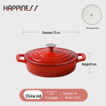 V&auml;ike &Otilde;nn Multifunktsionaalne Malmist Emailpott Hautise, Mereandide ja Supi jaoks &ndash; Induktsioonpliidiga &Uuml;hilduv 23cm