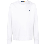 Polo Ralph Lauren Ss23 &Uuml;hev&auml;rviline logoga tikitud pikkade varrukatega kampsun Meeste kampsun Valge 710899996-002 L white