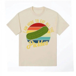 Naljakas, ma olen siin, et s&uuml;&uuml;a k&otilde;ike The Pickles Meemi T-s&auml;rk Unisex Naiste Suvine Kvaliteetsed Topid T-s&auml;rgid Puuvillane lahtine T-s&auml;rk T&auml;navar&otilde;ivad 4XL