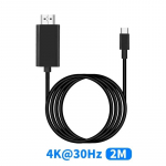 USB C kuni HDMI kaabel 4K 60Hz Type C adapter HD TV videomuunduskaabel TV muundur iPhone'ile MacBook Airile iPadile Samsungi s&uuml;learvutile 30HZ