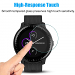 4tk Garmin Vivoactive 3 muusikakellale HD 9H 2.5D karastatud kaitseklaasiga plahvatuskindel kriimustuskindel kile Vivoactive 3 jaoks 4 PCS Tempered Glass