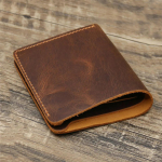 100% ehtsast nahast rahakott meeste vintage stiilis bifold pruun rahakott meestele ehtne nahk