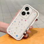 Pehme silikoonist ruudukujulise redeliga printimismustriga telefoni korpus, t&auml;iskaanega kaamera p&otilde;rutuskindel kaitse kummist &uuml;mbris Xiaomi Redmi jaoks Xiaomi Poco C51 must