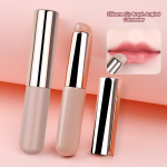 Silikoonist huulepintsel Nurgaga peitekreem meigipintsli t&ouml;&ouml;riist Kaasaskantav &uuml;mmargune pea nagu s&otilde;rmeotsad Q pehme huulepulga pintsel peitekreemi pintsel