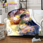 Sasaki ja Miyano flanelltekid Anime tekk voodisse elutuppa diivanilinnaku multifilmi tekid homoseksuaalse armastuse tekk 75x90cm