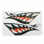 2 tk Haikala Hambad Vin&uuml;&uuml;lkleebised Kummipaadile, Kajakile, Kanuule 38 x 13cm