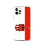Coque iPhone - Gibraltar - iPhone 12 Pro - Souple - Mitmev&auml;rviline - Disain Drapeau
