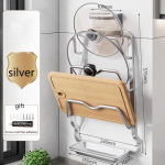 Alumiiniumist poti kaane riiul, l&ouml;&ouml;givaba k&ouml;&ouml;giriiul, multifunktsionaalne l&otilde;ikelauariiul, l&otilde;ikelauariiul, potiriiuli riistvarariiul must