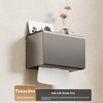P&uuml;stolituha r&auml;tikuhoidja ilma puurimiseta tualettriiul hoiuriiul vannir&auml;tikuhoidja tualett vannitoariiul Paper towel holder A