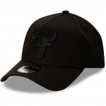 Snapback keps - New Era - 9Forty A-Frame - Chicago Bulls - Must - 100% Puuvill - Reguleeritav must