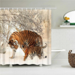 Kass kardinad vannitoa kardin Armas 3D kangast kardin konksudega naljakas veekindel du&scaron;ikardin v&otilde;i matt 90x180cm-35x70in