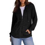 Naiste kapuutsiga dressipluusid Trendikad topid Vabaaja s&uuml;gisemood Pikkade varrukatega taskutega pusa Pullover Kerge XL veini