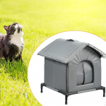 V&auml;liskassi maja K&otilde;rgendatud Soe Kaitse Varjualune Lemmikloomatarbed Talveks Ait Kogukond L