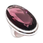 Amethyst Gemstone Handmade 925 Sterling Silver Jewelry Ring Size 4 u1r18