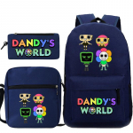 Dandy maailm tr&uuml;kitud mood laste pliiatsikott messenger kott kolmeosaline komplekt alg- ja keskkooli koolikott No Specifications