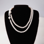 Valge p&auml;rlikee 8/10mm Igap&auml;evane Klassikaline 40cm Kingitus 10mm / Chain length: 40cm
