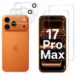 Verre Tremp&eacute; pour iPhone 17 PRO MAX et Protection Cam&eacute;ra [Pack 2] Film Vitre Protection Phonillico&reg; puhas