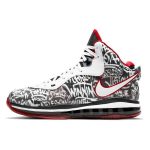 Nike LeBron 8 Graffitiga Unisex Tossud Must Sport-Punane Valge DD8306-001 42 gray