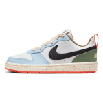 Nike Court Borough Low 2 GS Valge Alabaster T&auml;piline Laste Tossud Must Valge DX6052-101 35.5