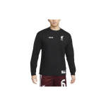 Nike X LeBron James X Liverpool Graafiline Pikkade Varrukatega &Uuml;mmarguse Kaelusega T-s&auml;rk USA V&auml;ljalase Meeste Topid Must FD4025-010 M