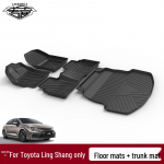 TPE Veekindlad Libisemiskindlad Jalaalused 2021. aasta Toyota Ling Shang p&otilde;randa- ja pakiruumi matsidele Floor Mats