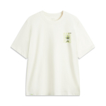 Li Ning X Disney Goofy Koost&ouml;&ouml;seeria Hingav Mugav &Uuml;mar kaelus Vaba L&uuml;hikeste varrukatega T-s&auml;rk Meeste T-s&auml;rk Kirju AHSUA73-1 S